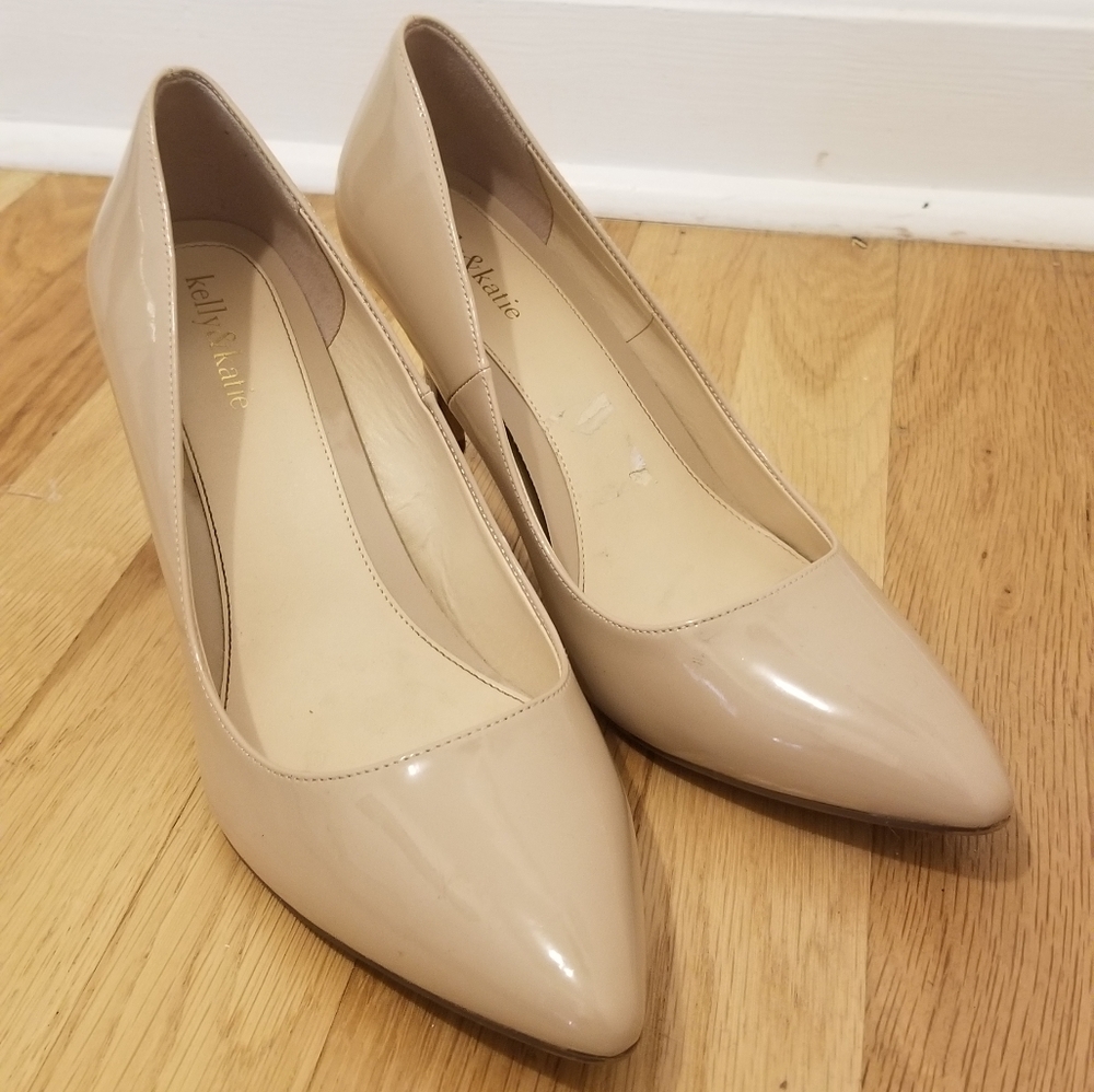 Kelly & Katie beige 3.5 inch heels